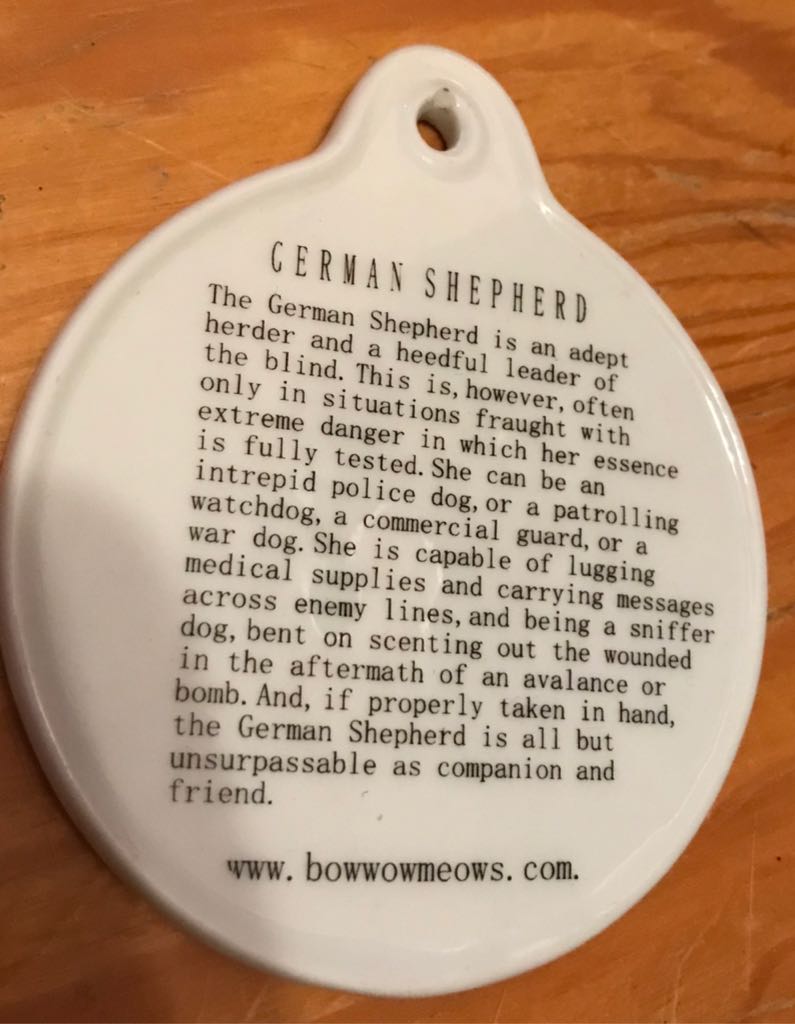 Maddie German Shepherd Wood Ornament  ornament collectible - Main Image 2