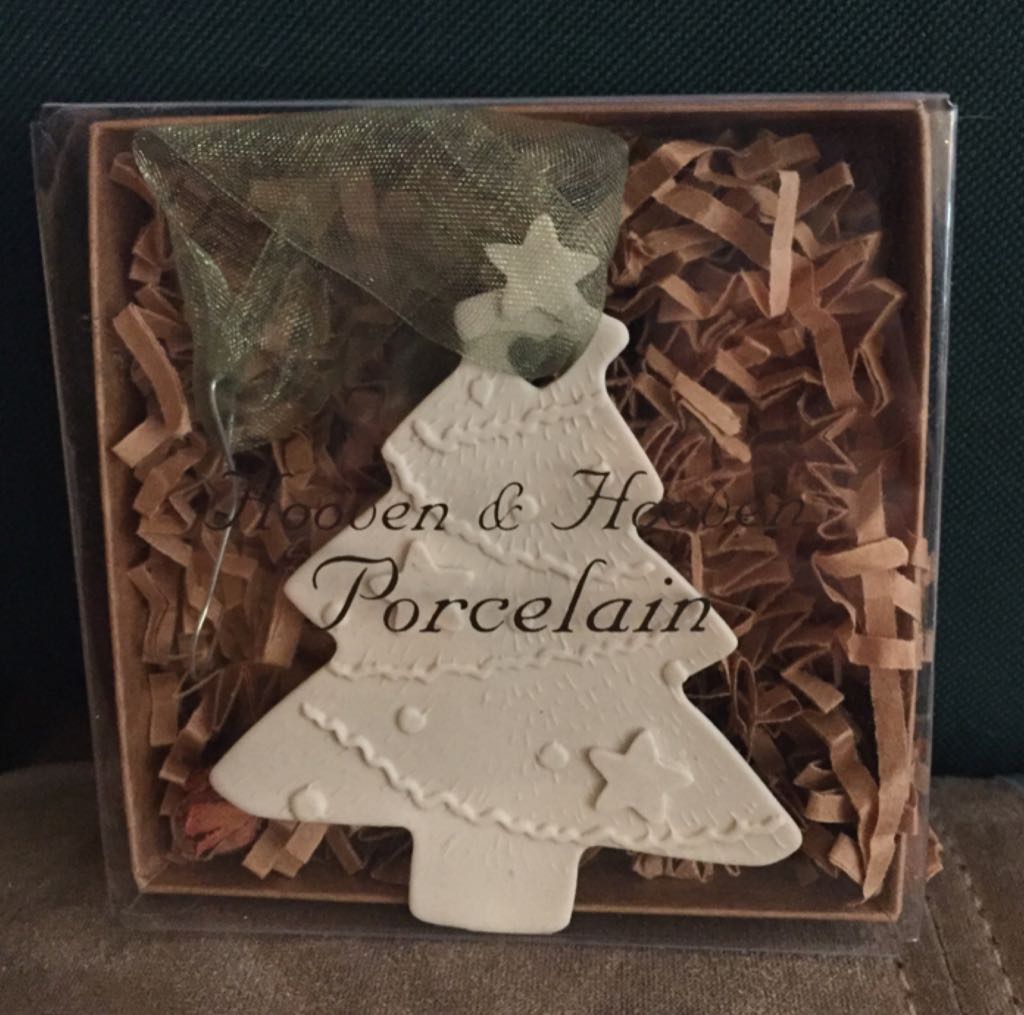 Porcelain Christmas Tree  ornament collectible - Main Image 2