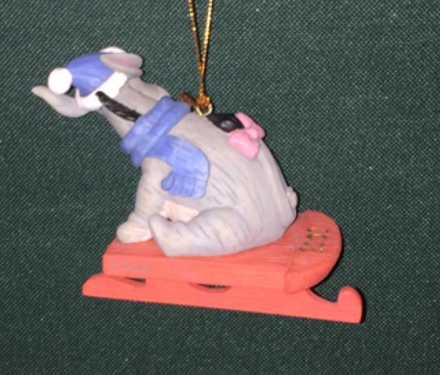 Sledding Eeyore - Yearly Ornament (Disney Eeyore) ornament collectible - Main Image 2