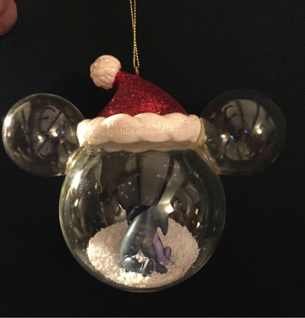 Eeyore In Mickey Mouse Shaped Globe - Yearly Ornament (Disney Eeyore) ornament collectible - Main Image 2