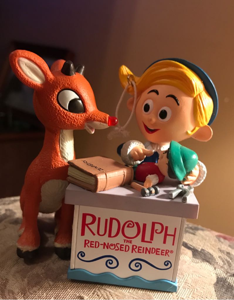 Hermey Dentist With Rudolph Ornament  (Magic Light And Sound) ornament collectible - Main Image 1