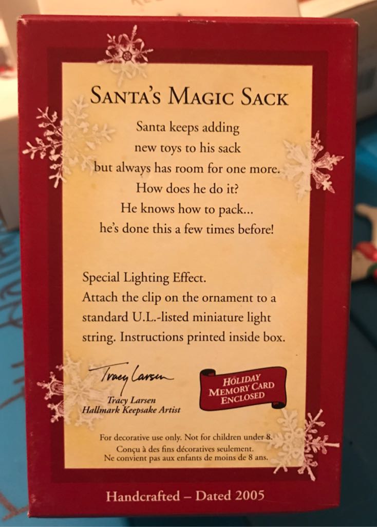 Santas Magic Sack - Santa’s Magic Hat (Clip To Light) ornament collectible - Main Image 2
