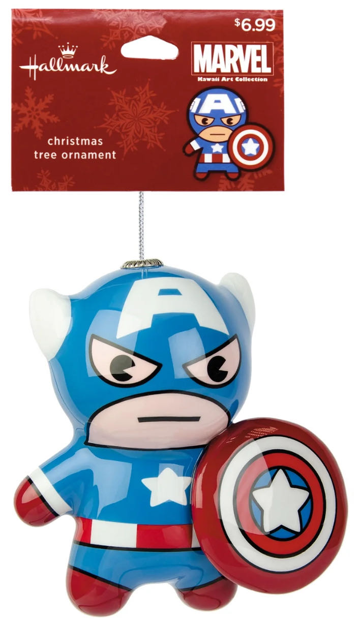 Captain America Decoupage - Captain America (Marvel Comics: The Avengers) ornament collectible - Main Image 3