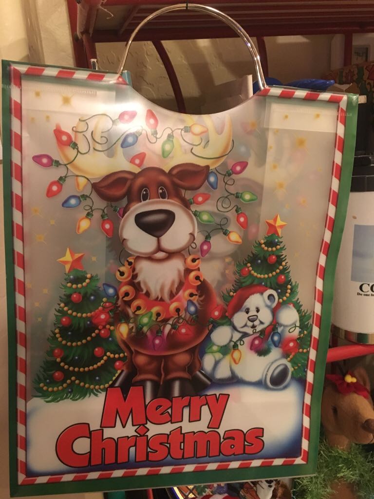 Santa With A Long Checked Hat