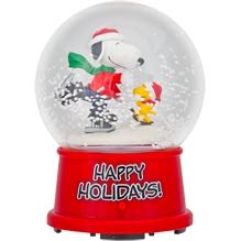 Happy holidays Snoopy Snowglobe  ornament collectible - Main Image 1