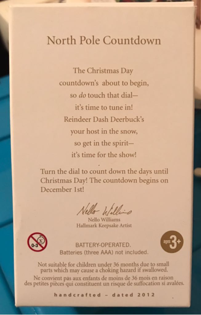 Northpole Countdown  (Magic Light And Sound) ornament collectible - Main Image 2