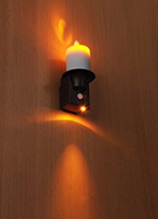 PIR Sensor Battery Operated Night Lights, Look Like the FLameless Candles  ornament collectible - Main Image 2