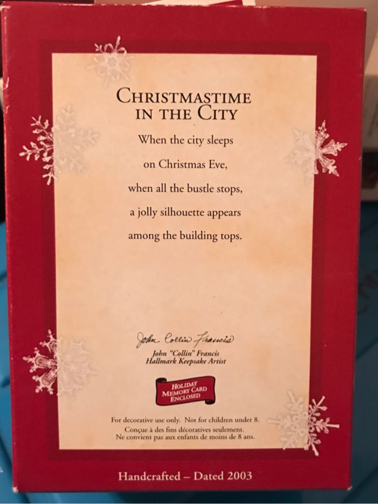 Christmas In The City ornament collectible - Main Image 2