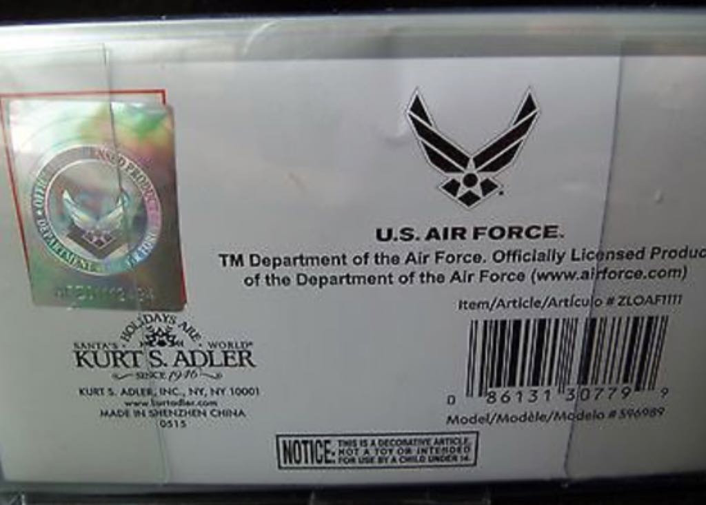 U.S Air Force Ornaments  ornament collectible - Main Image 2
