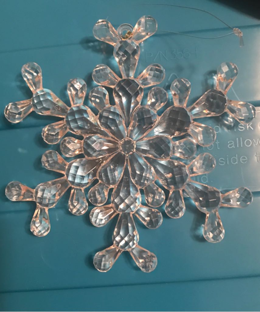 Snowflake, Crystal  ornament collectible - Main Image 2