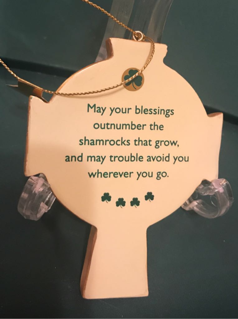 Danbury Mint Celtic Cross Irish Blessing Ornament  ornament collectible - Main Image 2