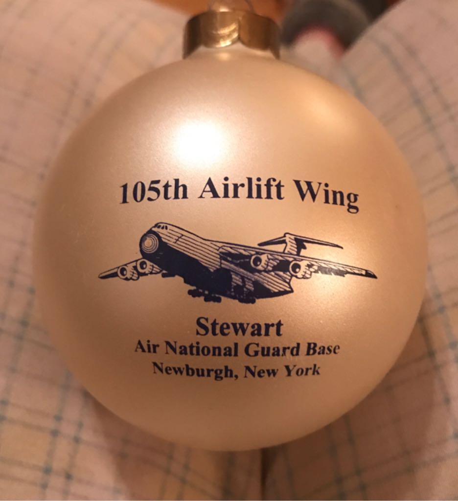 105th Airlift Wing Ball - 1999 x2  ornament collectible - Main Image 1