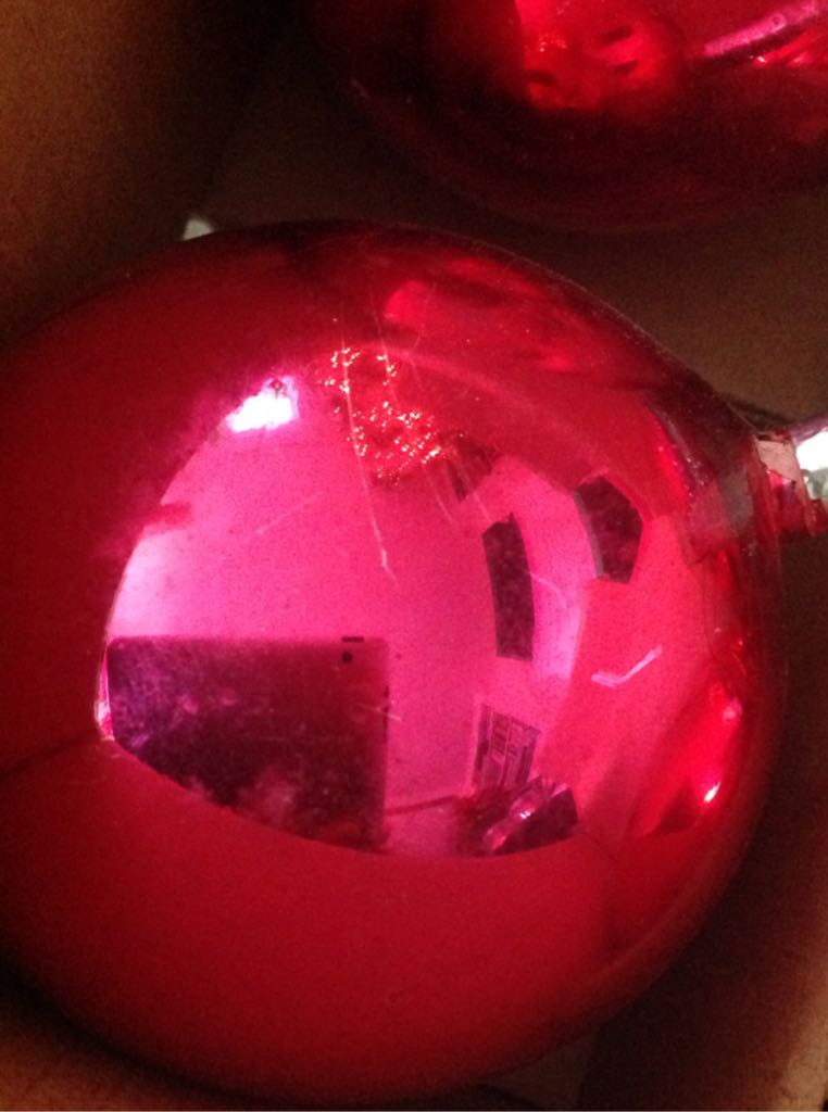 Giant German Glass Balls - Red (8) ornament collectible - Main Image 1
