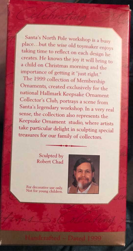 Toymaker Santa 1999 - Toymaker Santa Series (Toymaker Santa) ornament collectible - Main Image 2