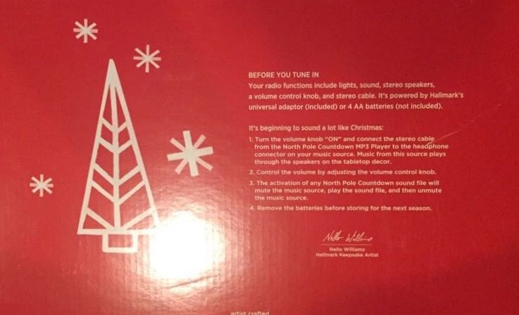 North Pole Countdown with MP3 Player  (Christmas Table Decoration) ornament collectible - Main Image 2