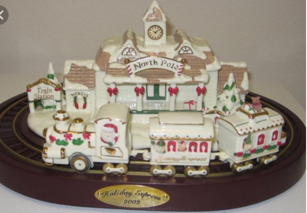 Avon Holiday Express Porcelain Train  (Christmas) ornament collectible - Main Image 2