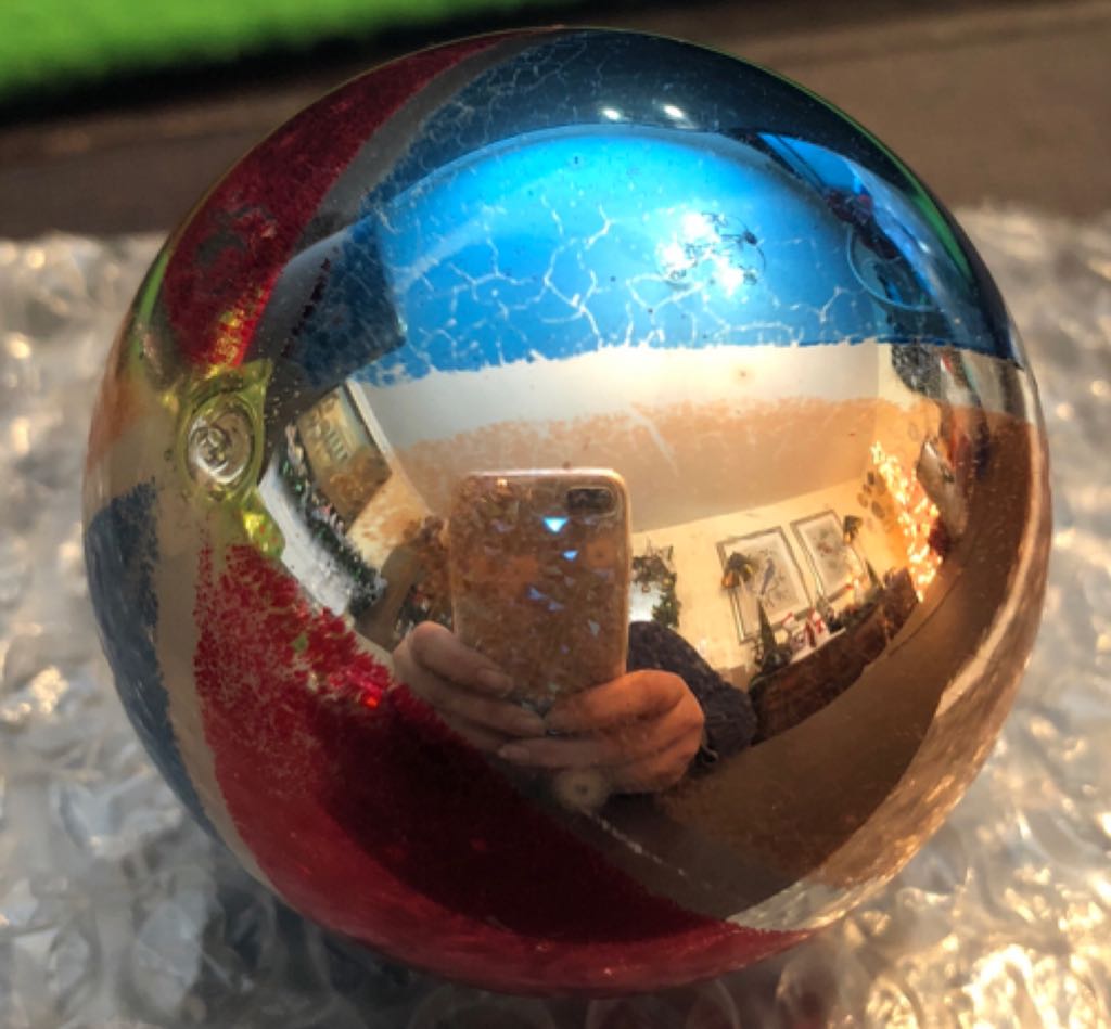 Tri-colored Ball  ornament collectible - Main Image 1