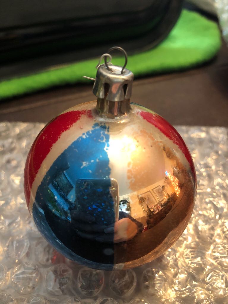 Tri-colored Ball  ornament collectible - Main Image 2