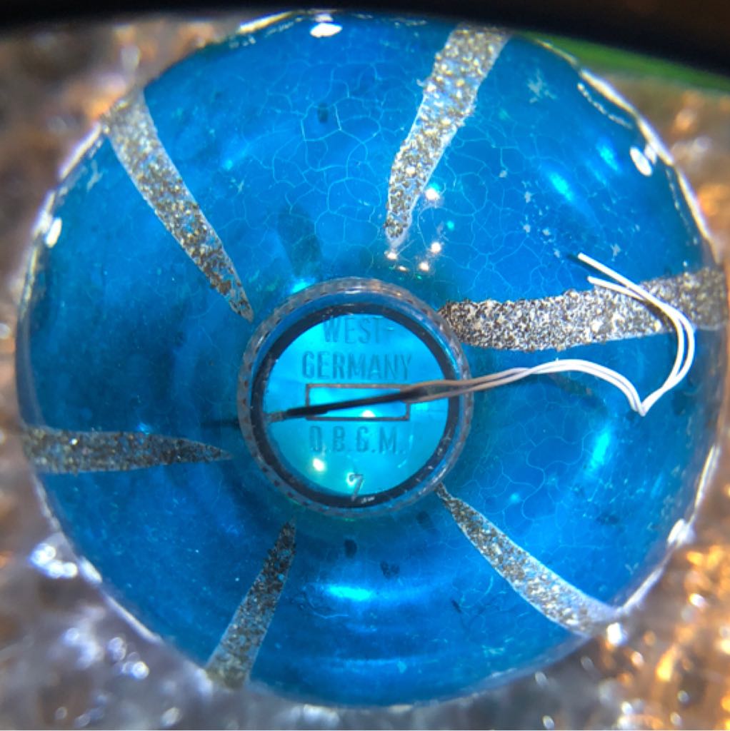 Blue Tulip Ball  ornament collectible - Main Image 2