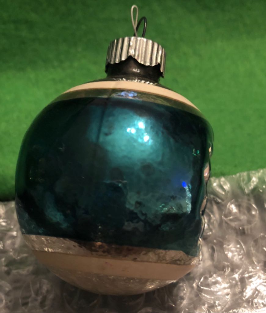 Blue Striped Ball  ornament collectible - Main Image 2