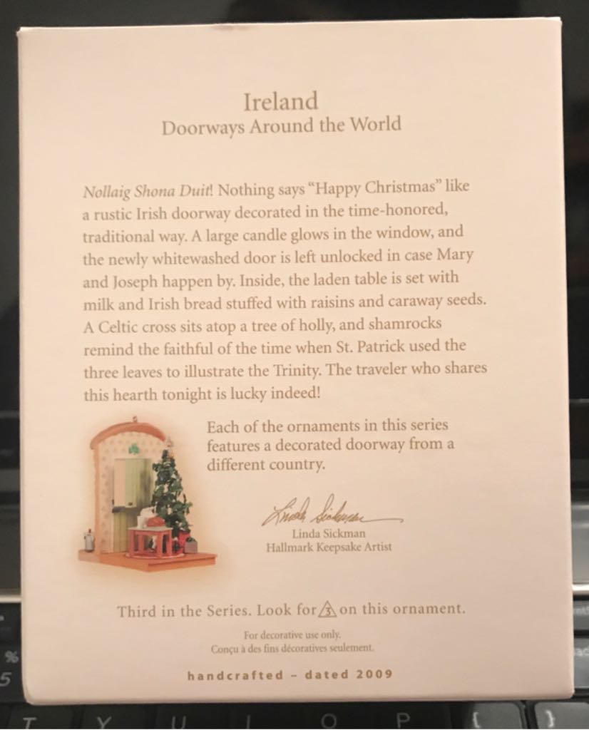 Doorways Around The World - Ireland  ornament collectible - Main Image 2