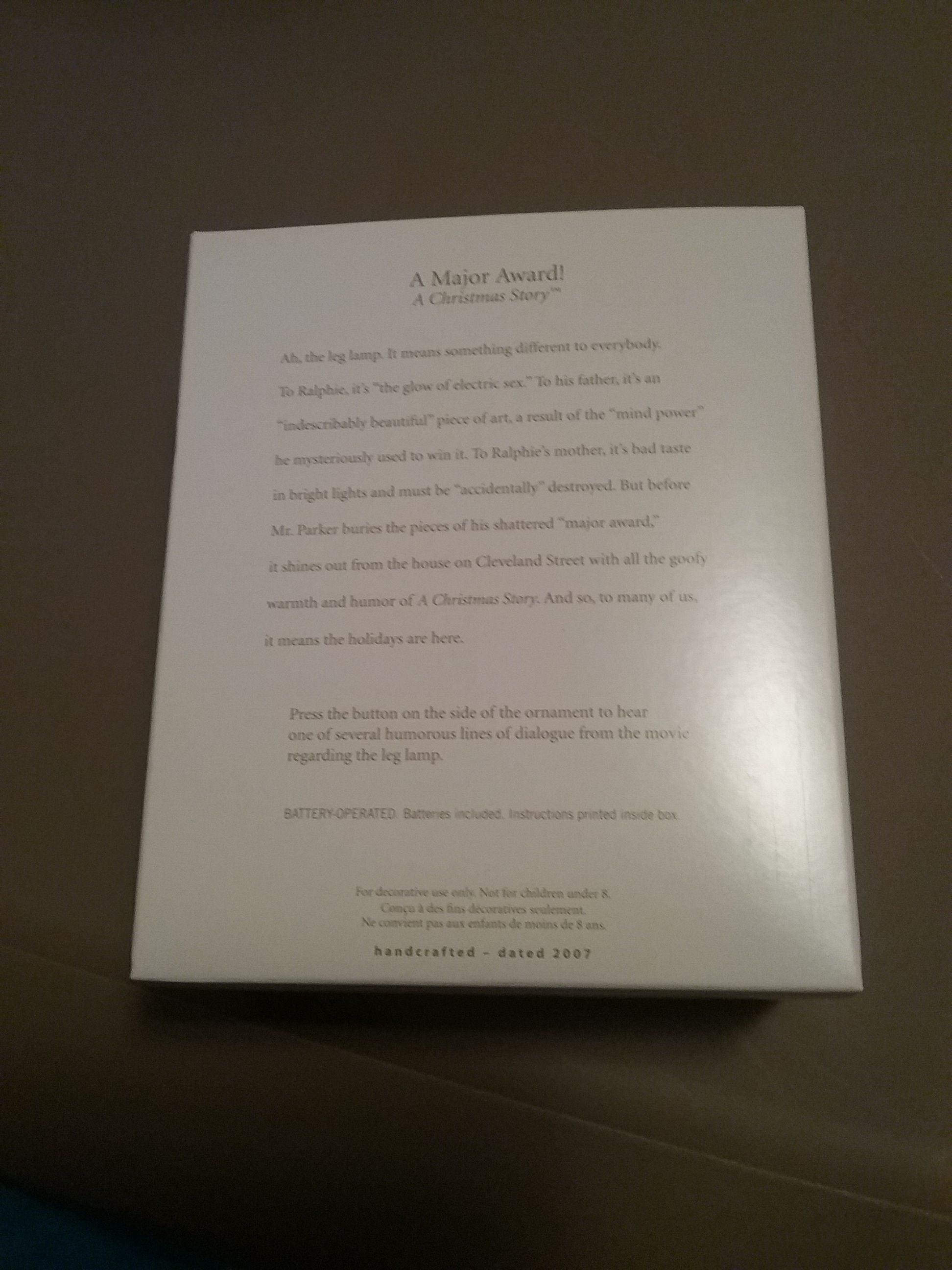 A Major Award! - Hallmark “A Christmas Story” Ornaments (A Christmas Story) ornament collectible - Main Image 2