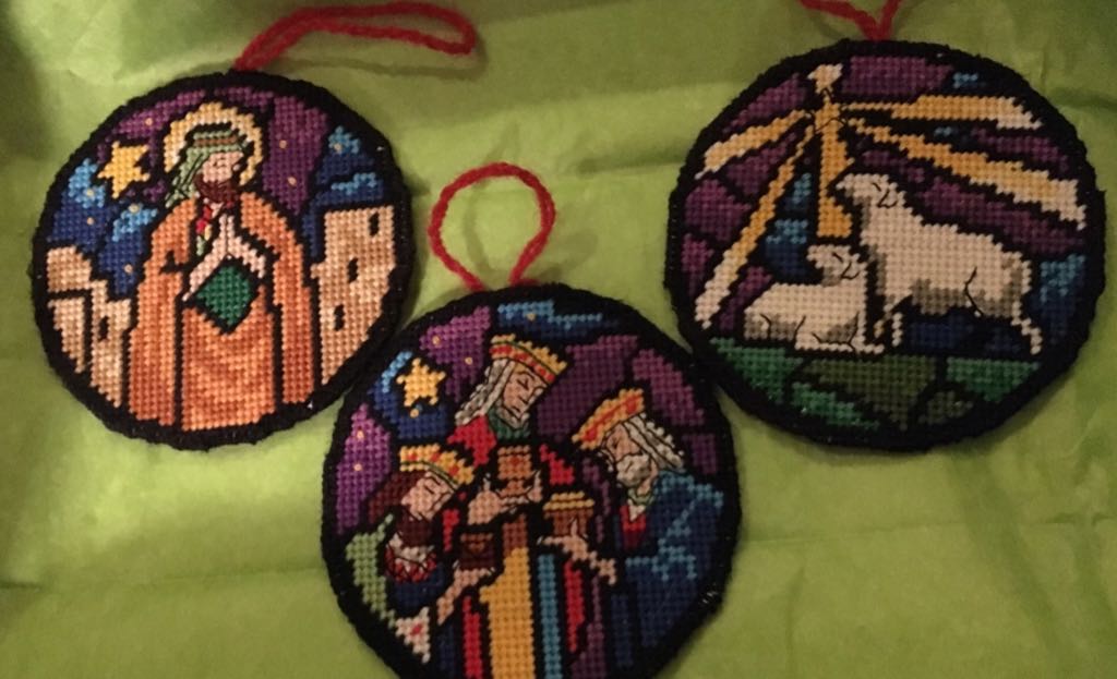 Stained Glass Plastic Canvas  ornament collectible - Main Image 2