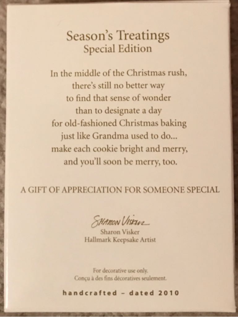 Season’s Treatings Special Edition - Season’s Treatings (Baking) ornament collectible - Main Image 2