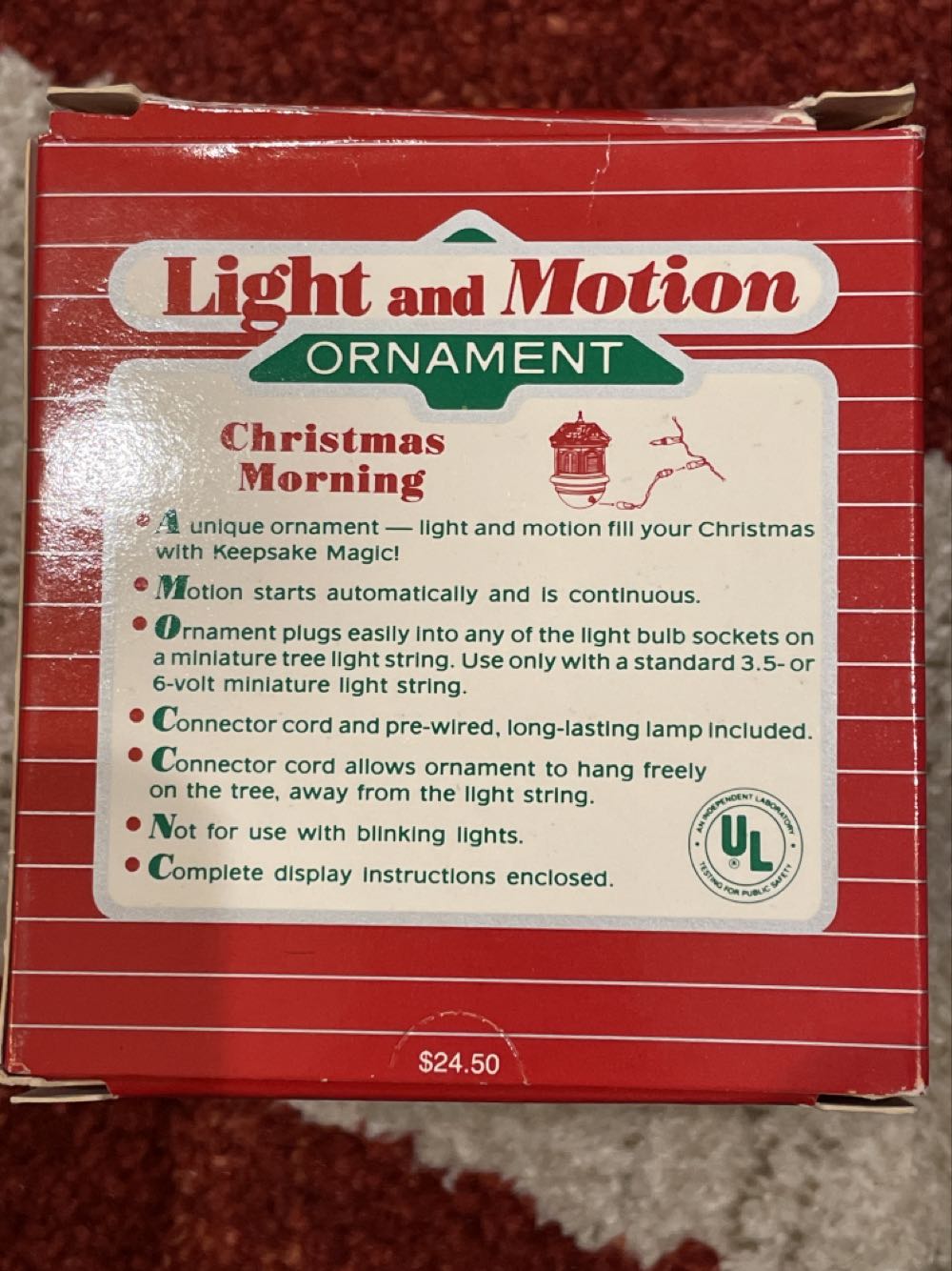 Christmas Morning - Light And Motion ornament collectible - Main Image 2