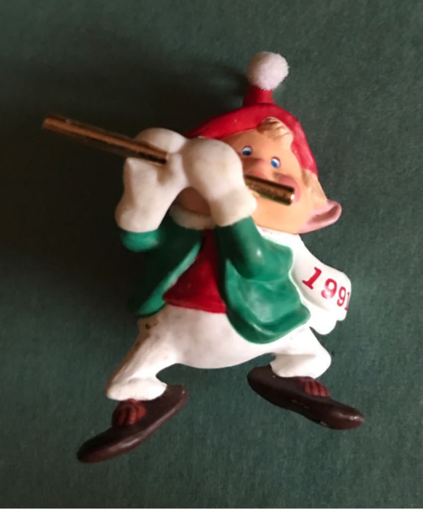 Plush Peguin With Antlers