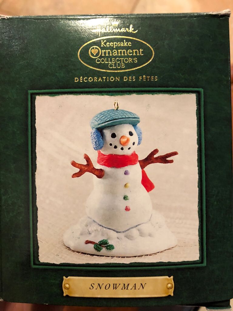 Snowman - Keepsake Ornament Collectir’s Club ornament collectible - Main Image 1