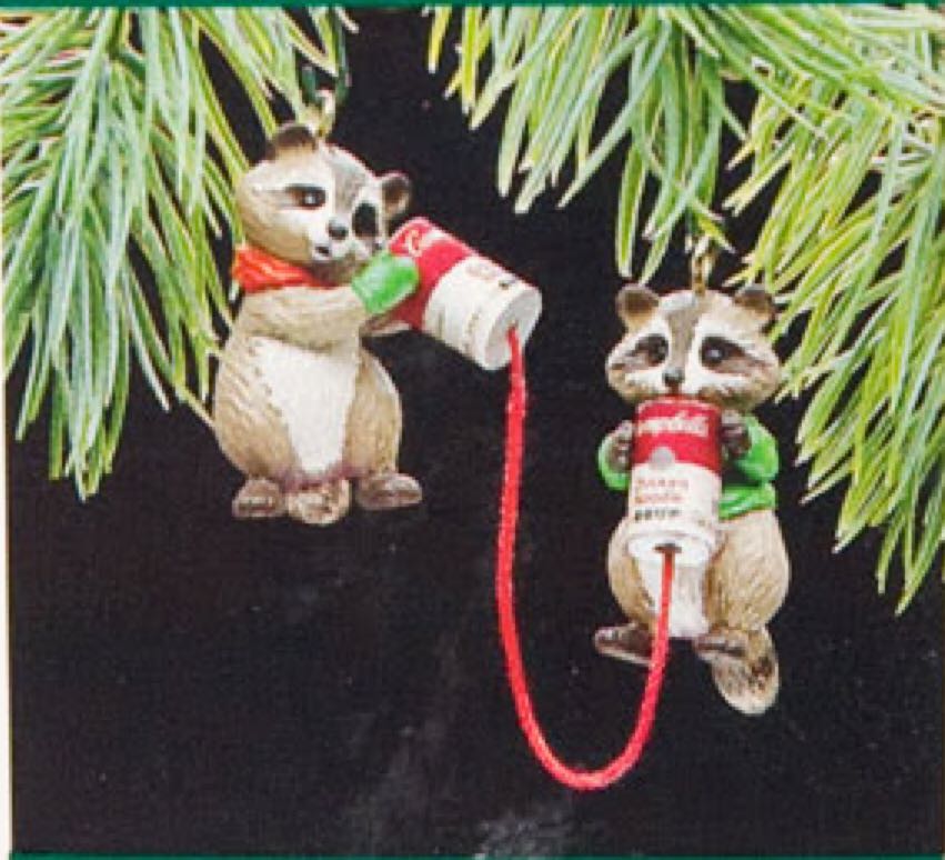Party Line  (Animals- Raccoon) ornament collectible - Main Image 2