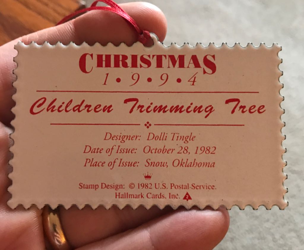 US Christmas Stamp - 1994 - #2 - Seasons Greetings - US Christmas Stamps (Collectible Series) ornament collectible - Main Image 2