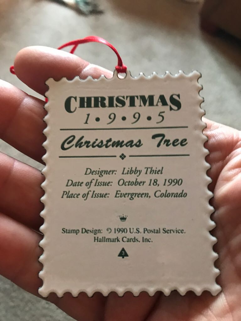 US Christmas Stamps - 1995 - #3 - Christmas Tree - US Christmas Stamps (Collectible Series) ornament collectible - Main Image 2