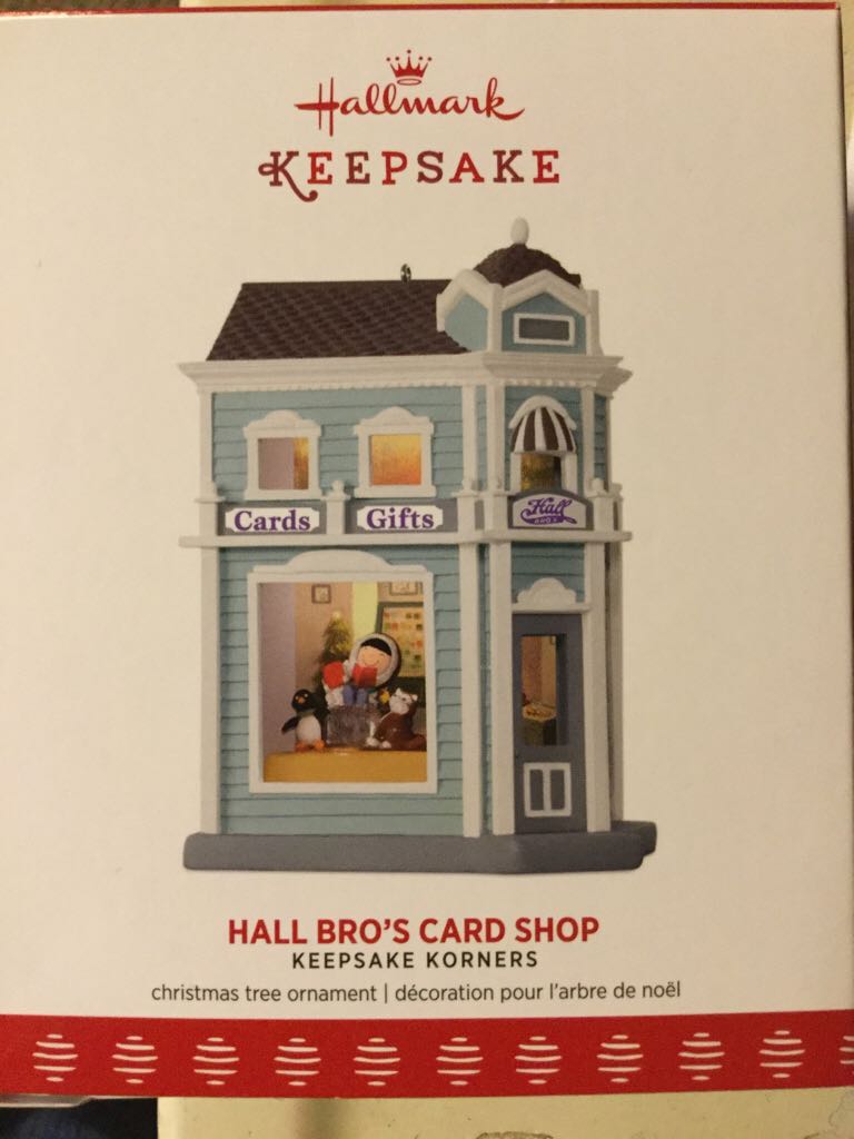 Hall Bro’s Card Shop - Keepsake Korners (Buildings) ornament collectible - Main Image 2