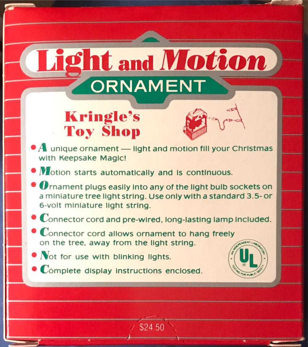 Kringle’s Toy Shop - Light And Motion (Christmas Windows) ornament collectible - Main Image 2