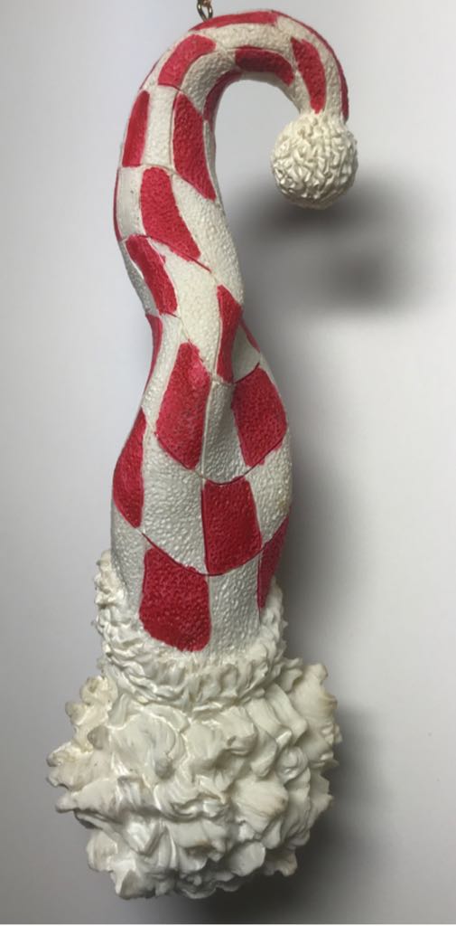 Santa With A Long Checked Hat - None (Gifts From Others) ornament collectible - Main Image 2