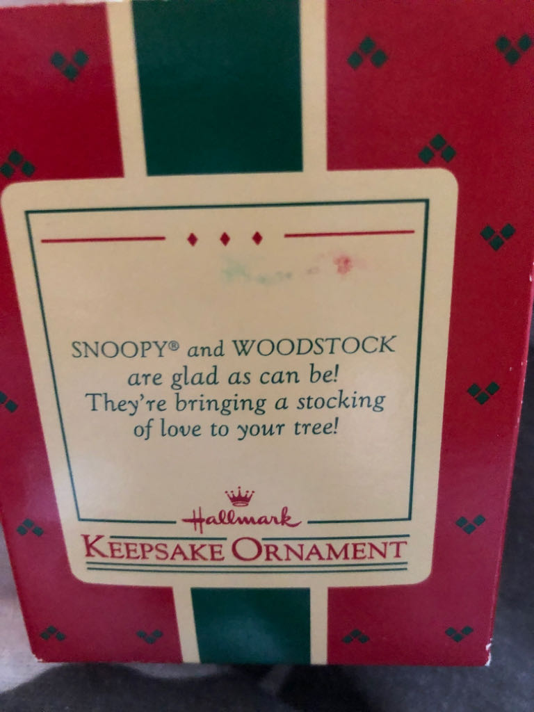 Peanuts - Snoopy And Woodstock - Christmas Stocking - Snoopy And Woodstock (Peanuts) ornament collectible - Main Image 2