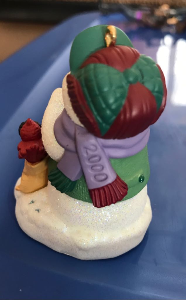 Snow Buddies - 2000 - #3 - With Cardinals - Snow Buddies (Snowman) ornament collectible - Main Image 2