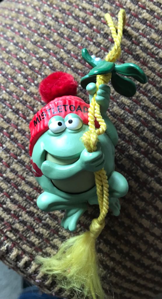 Feather Tree - Round - Yellow Band, Blue Flower