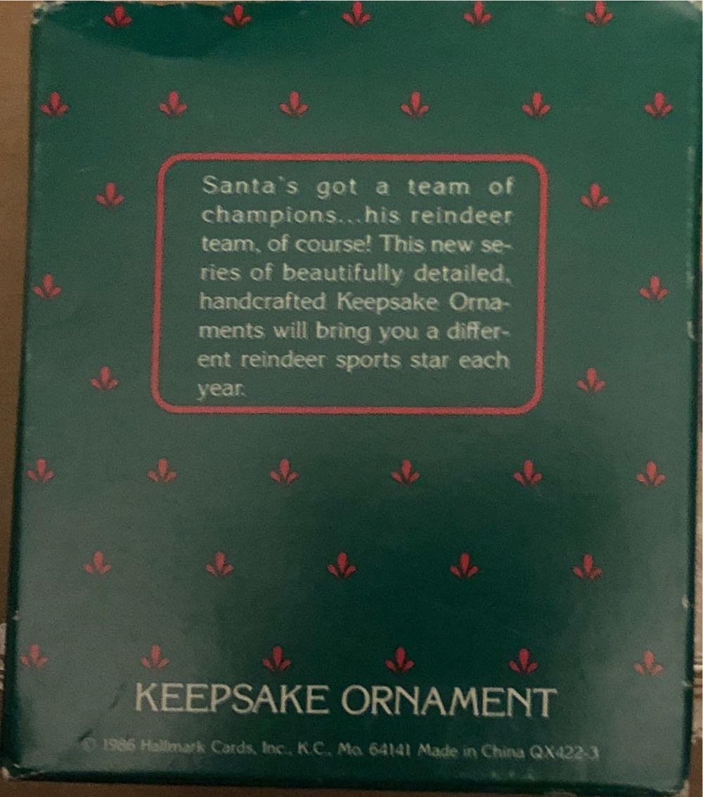 Reindeer Champs - Dasher #1 - Collector’s Series (Reindeer Champs) ornament collectible - Main Image 4