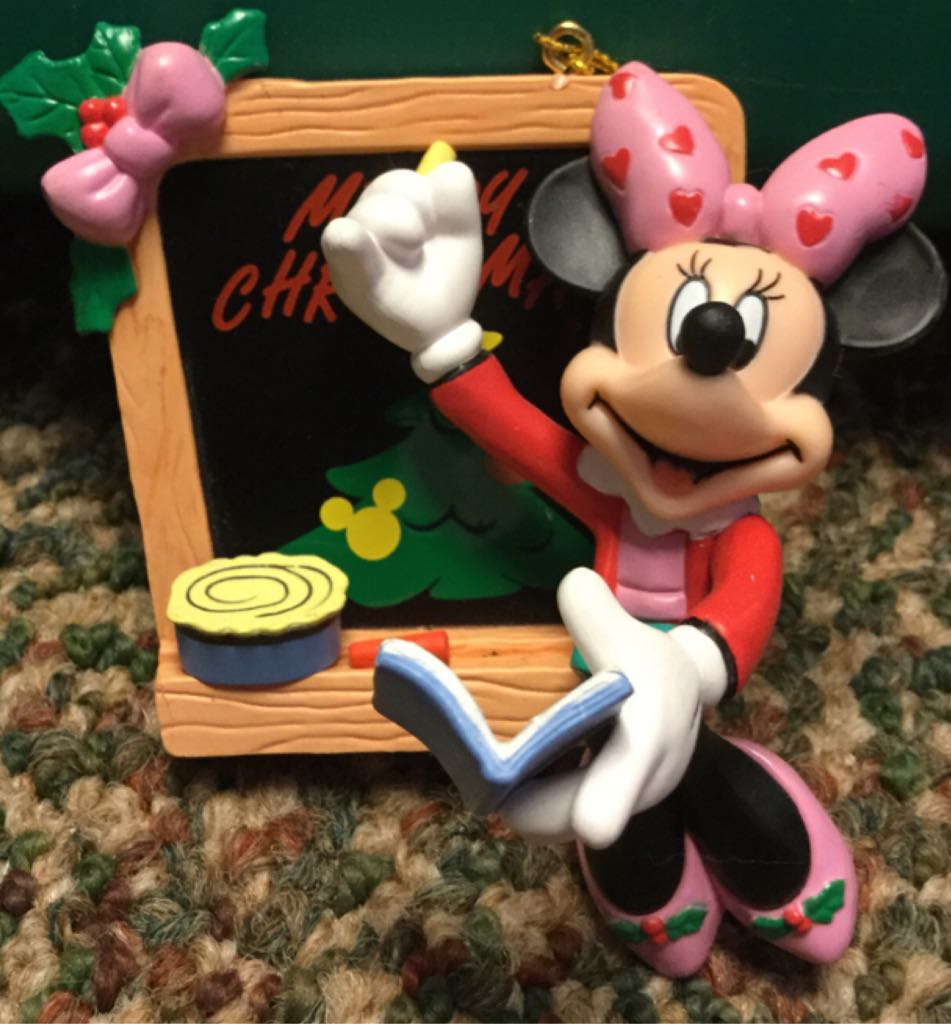 Minnie Mouse With Blackboard - Tree-rific Treasures (Mickey Unlimited) ornament collectible - Main Image 2