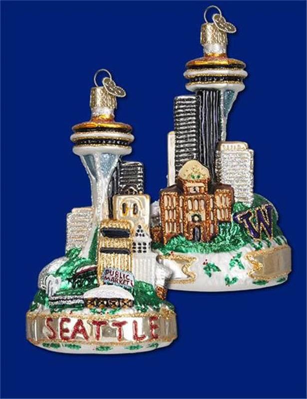 Seattle Skyline  ornament collectible - Main Image 2