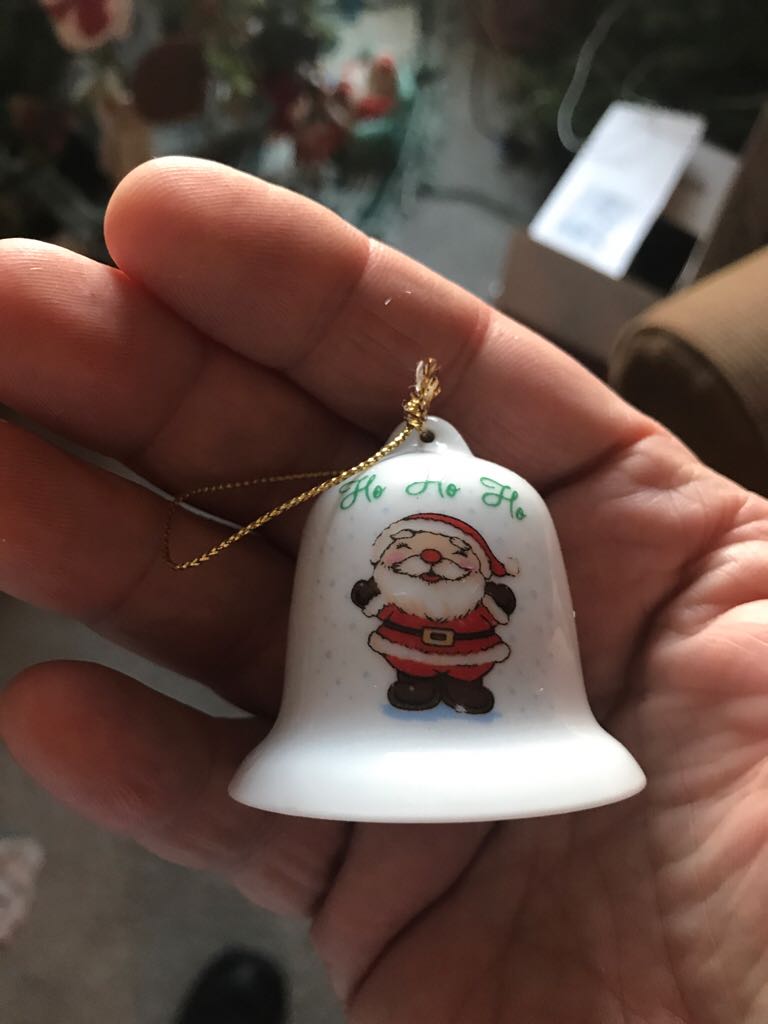 Putz - Village - White/Red House Roof/ Green Fence