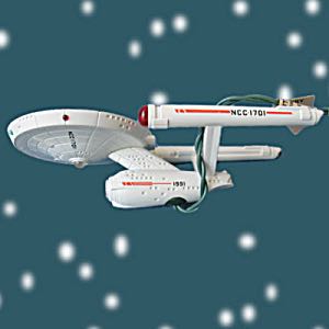 ST:TOS - “STARSHIP ENTERPRISE” (25th Anniversary) - Star Trek: The Original Series (MAGIC: Blinking Ligjts) ornament collectible - Main Image 2