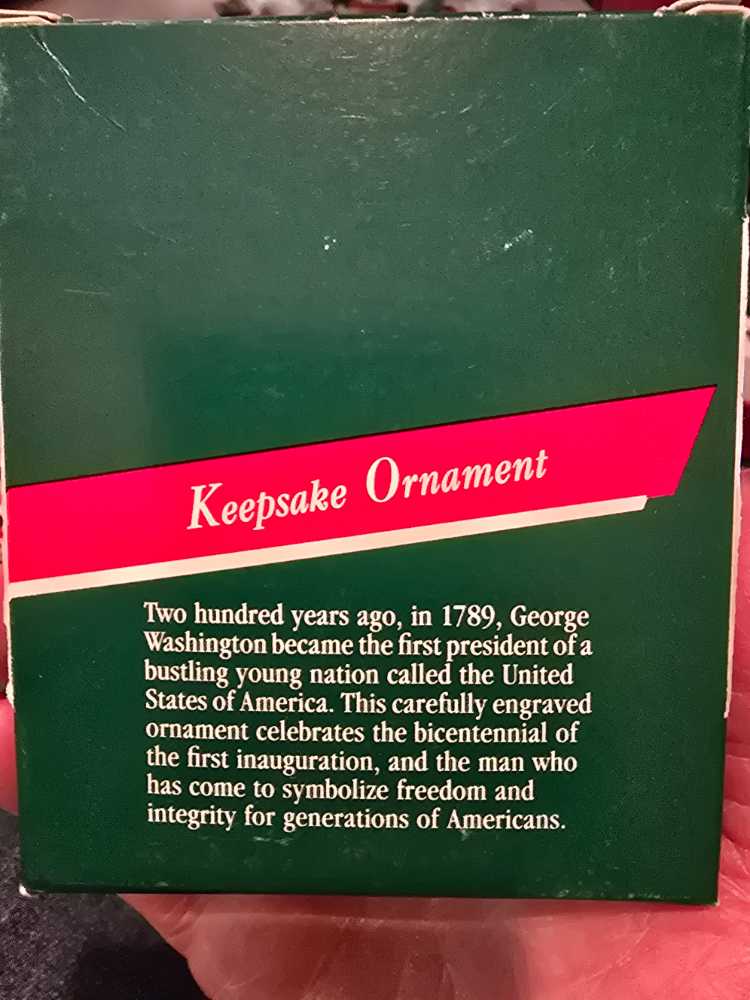 George Washington Bicentennial - Patriotic (US Presidents) ornament collectible - Main Image 3
