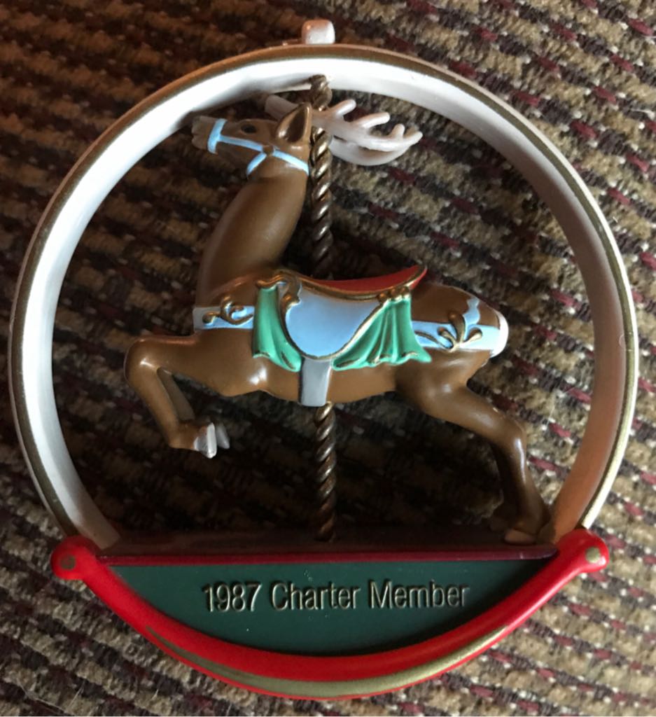 Carousel Reindeer - Keepsake Ornament Collector’s Club (Club Ornament) ornament collectible - Main Image 2