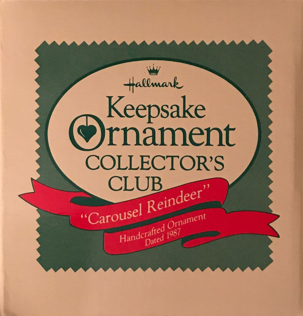 Carousel Reindeer - Keepsake Ornament Collector’s Club (Club Ornament) ornament collectible - Main Image 3