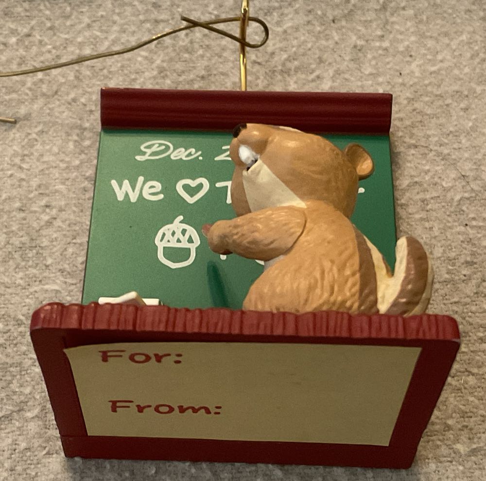 Teacher - Chipmunk - Teacher Gift (Hallmark Keepsake Ornaments) ornament collectible - Main Image 2