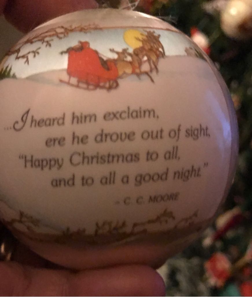 Night Before Christmas  (Satin Ball) ornament collectible - Main Image 2